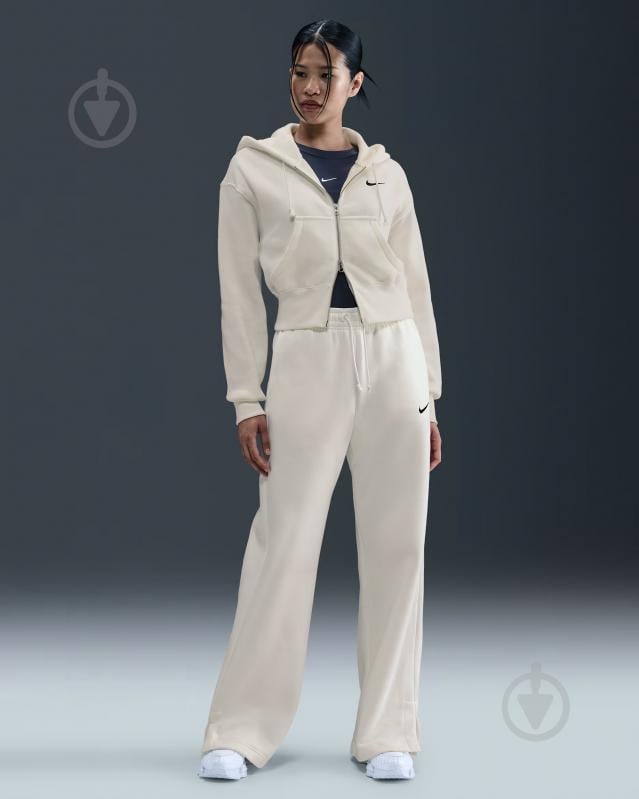 Штани Nike W NSW PHNX FLC HR PANT WIDE 2 IH1011-133 р. S білий - фото 2 Штани Nike W NSW PHNX FLC HR PANT WIDE 2 IH1011-133 р. S білий - фото 2