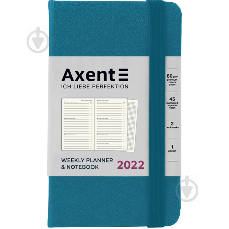 Щотижневик 2022 Pocket Strong А6- синій індиго Axent - фото 1