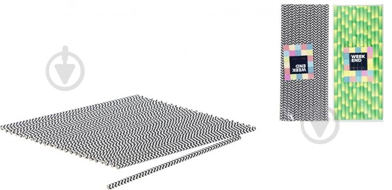 Набір трубочок паперові 25 шт. в асортименті Weekend - фото 1