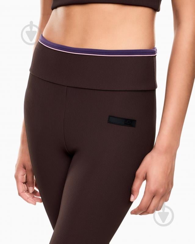 Брюки EA7 VIGOR7 LAB W RIBBED FLARE LEGGINGS 7W000577-AF15721-U6031 р. S черный - фото 3