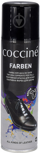 Спрей-фарба для шкіри FARBEN COCCINE чорний 250 мл - фото 1