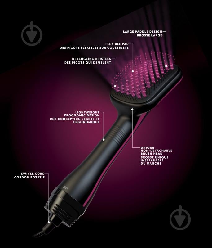 Фен-щітка Revlon Perfect heat One-Step RVDR5212E2 - фото 4 Фен-щітка Revlon Perfect heat One-Step RVDR5212E2 - фото 4