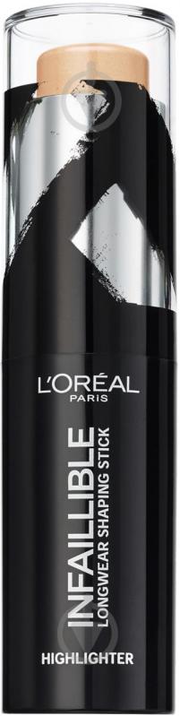 Хайлайтер L'Oreal Paris Infallible Stobe Highlight Stick 502 Gold Is Cold 9 г - фото 2