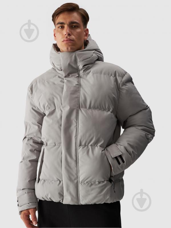 Пуховик мужской зимний 4F DOWN JACKET M479 4FWAW24TDJAM479-25S р.3XL серый - фото 3