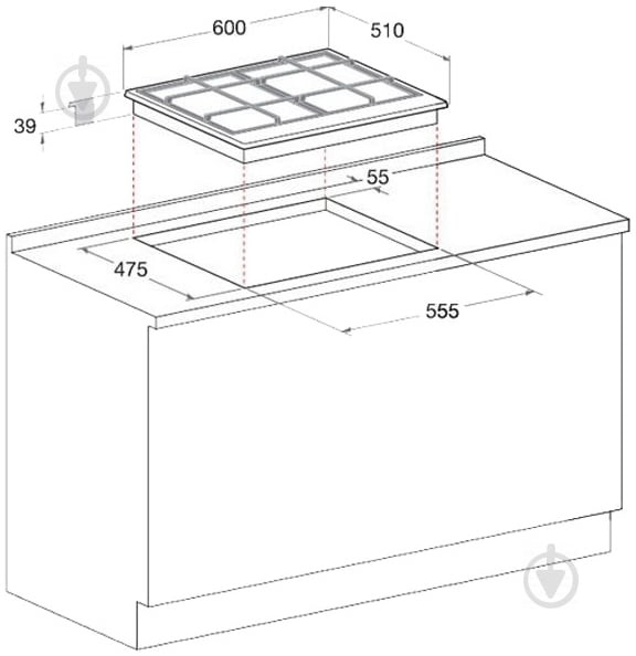 Варочная поверхность газовая Hotpoint PKS 640 R X - фото 2