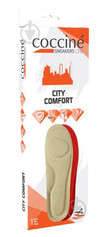 Устілки анатомічні під вирізку CITY COMFORT COCCINE р.36-39 бежевий - фото 1