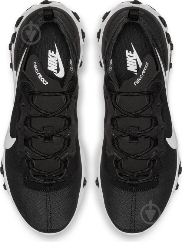 Кроссовки женские демисезонные Nike React Element 55 BQ2728-003 р.36,5 черные с белым - фото 7