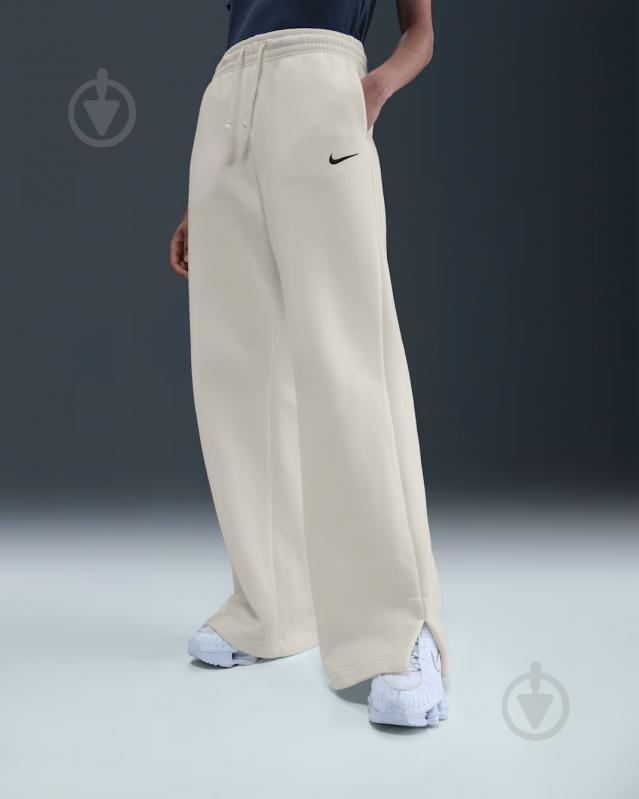 Штани Nike W NSW PHNX FLC HR PANT WIDE 2 IH1011-133 р. XL білий - фото 1