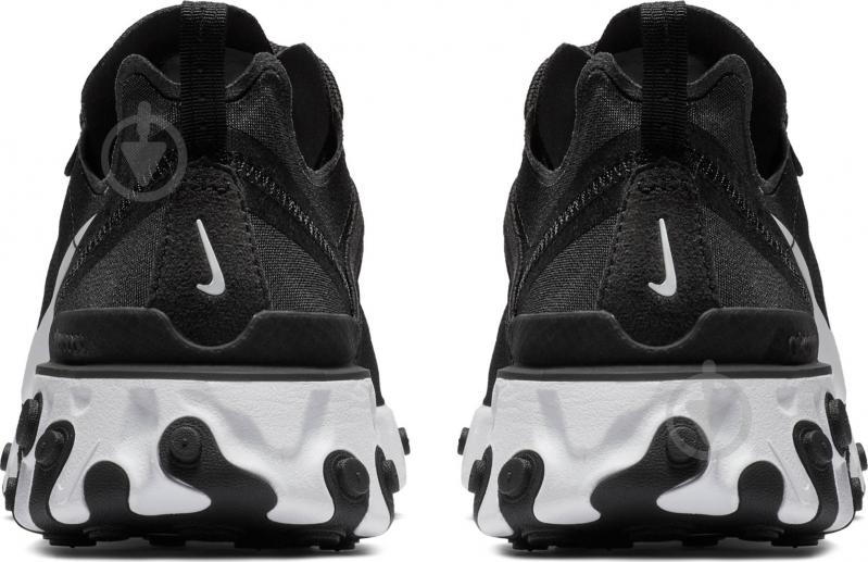 Кросівки жіночі демісезонні Nike React Element 55 BQ2728-003 р.40,5 чорні із білим - фото 2