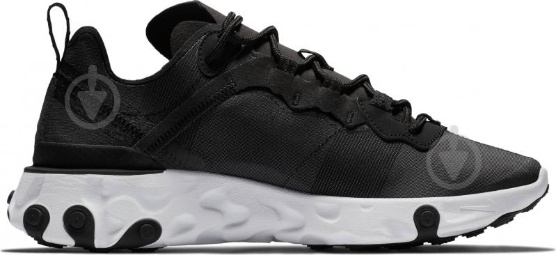 Кросівки жіночі демісезонні Nike React Element 55 BQ2728-003 р.40,5 чорні із білим - фото 4
