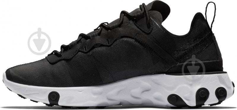 Кросівки жіночі демісезонні Nike React Element 55 BQ2728-003 р.40,5 чорні із білим - фото 6