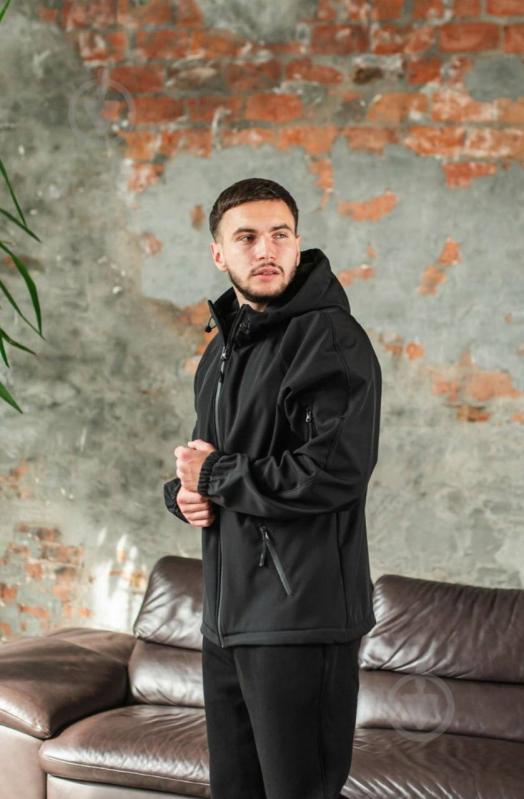 Куртка чоловіча демісезонна LOGOS-Tac тепла Soft Shell без шевронів 04-07-00-0027 р.XL black - фото 2