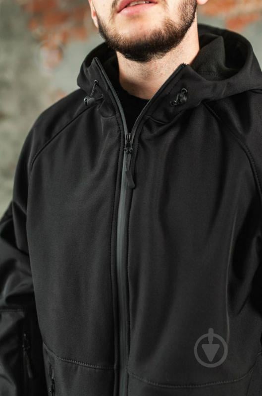 Куртка чоловіча демісезонна LOGOS-Tac тепла Soft Shell без шевронів 04-07-00-0027 р.XL black - фото 5