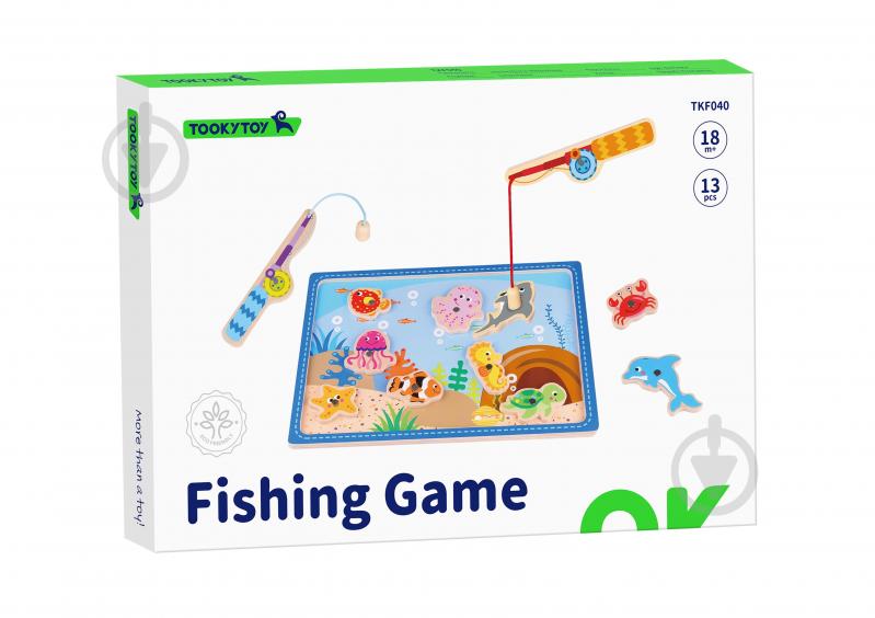Игровой набор деревянный Tooky Toy Рыбалка TKF040 - фото 1