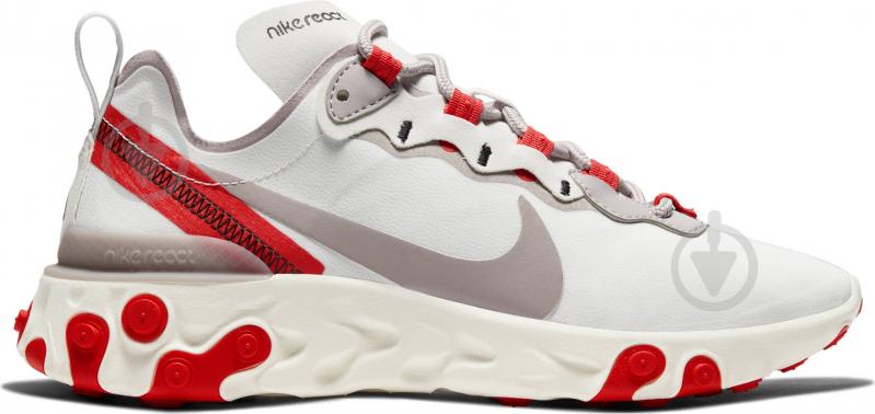 Кросівки жіночі демісезонні Nike React Element 55 BQ2728-010 р.38,5 сірі - фото 3
