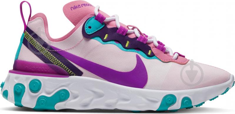 Кроссовки женские демисезонные Nike React Element 55 BQ2728-603 р.40,5 розовые - фото 3