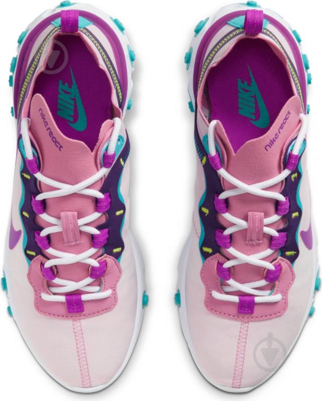 Кроссовки женские демисезонные Nike React Element 55 BQ2728-603 р.40,5 розовые - фото 7