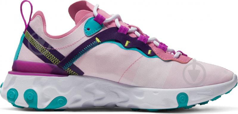 Кроссовки женские демисезонные Nike React Element 55 BQ2728-603 р.41 розовые - фото 4