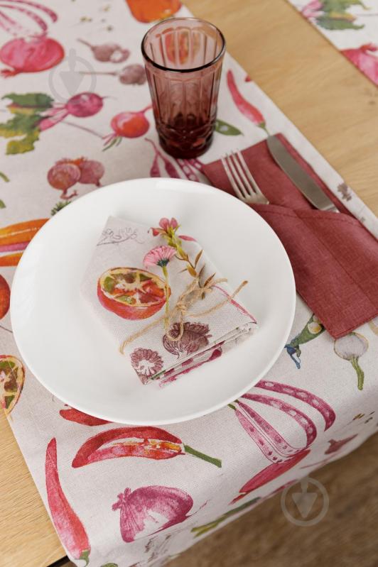 Чехол для приборов La Nuit "Овощи" Марсала 10x24 см - фото 10 Чехол для приборов La Nuit "Овощи" Марсала 10x24 см - фото 10