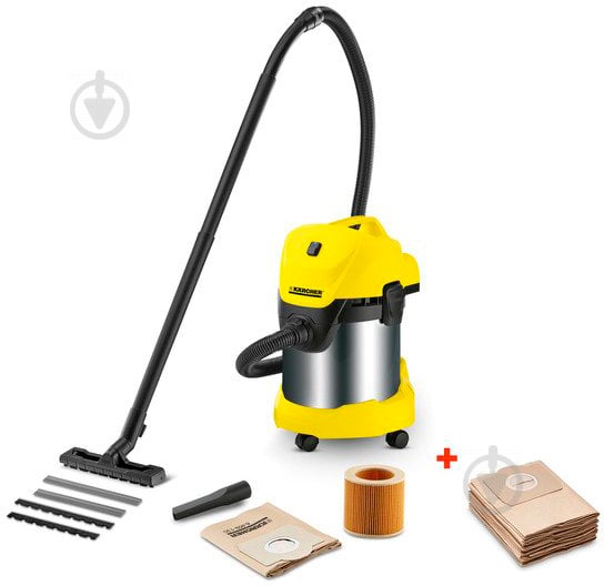 Пилосос Karcher WD 3 Premium + фільтр-мішки 9.610-664.0 - фото 7