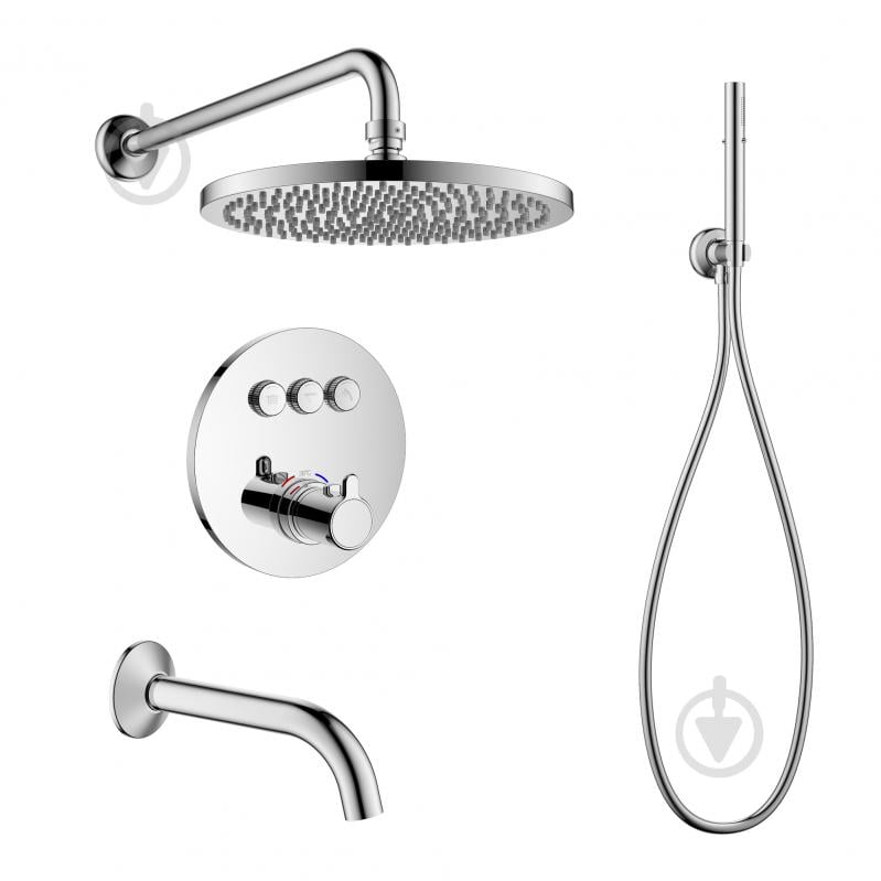 Душевая система скрытого монтажа Imprese с термостатом SMART CLICK ZMK101901225, хром - фото 1 Душевая система скрытого монтажа Imprese с термостатом SMART CLICK ZMK101901225, хром - фото 1