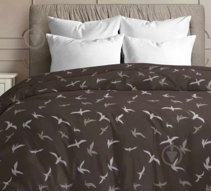 Підковдра Birds on brown Front 145x210 см коричневий Zastelli - фото 1