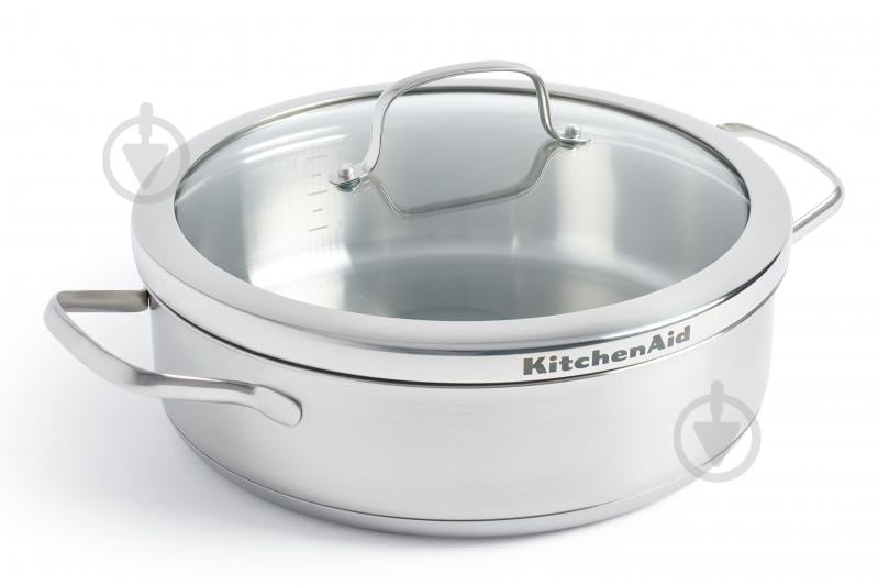 Сотейник с двумя ручками и крышкой Proline KitchenAid 26 см 3,6 л KitchenAid - фото 1