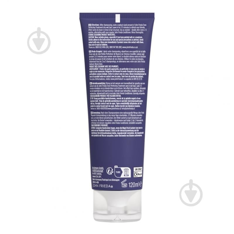 John Frieda Blonde toners Platinum Blonde 120 мл - фото 2 John Frieda Blonde toners Platinum Blonde 120 мл - фото 2