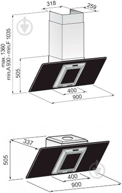 Вытяжка Zirtal PANDA 90 WH - фото 2 Вытяжка Zirtal PANDA 90 WH - фото 2