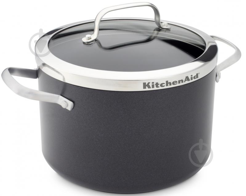 Кастрюля с крышкой Aluline 22 см 5,3 л KitchenAid - фото 1