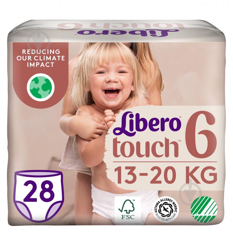 Подгузники-трусики Libero Touch 6 13-20 кг 28 шт. - фото 1