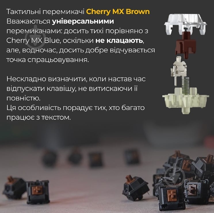 Клавиатура Ducky Ducky One 3 Cherry MX Brown RGB UA (DKON2108ST-BUAPXCLAWSC1) black - фото 6