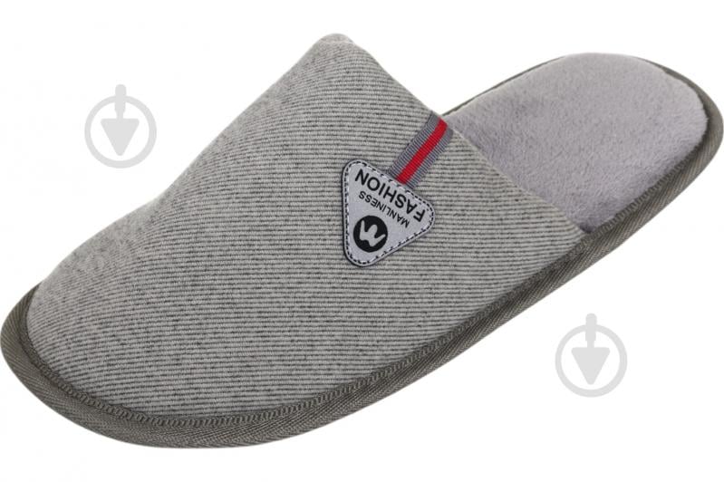 Тапки домашние La Nuit Basic Дрю р.41 серый - фото 2