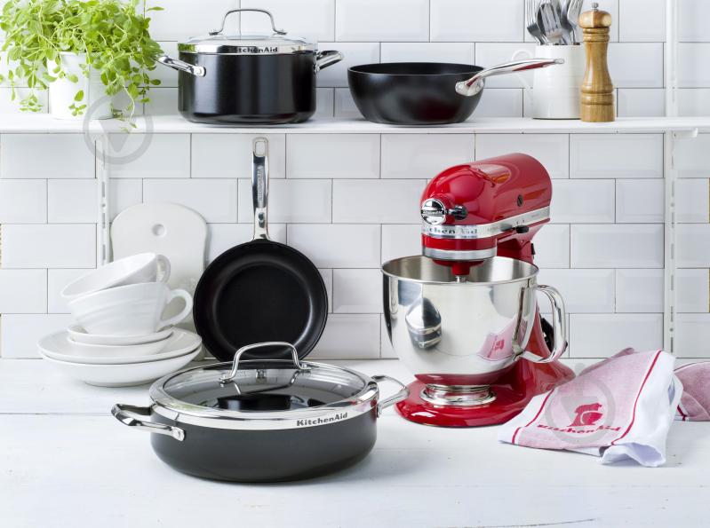 Сотейник з двома ручками та кришкою Aluline 28 см 4,2 л KitchenAid - фото 4