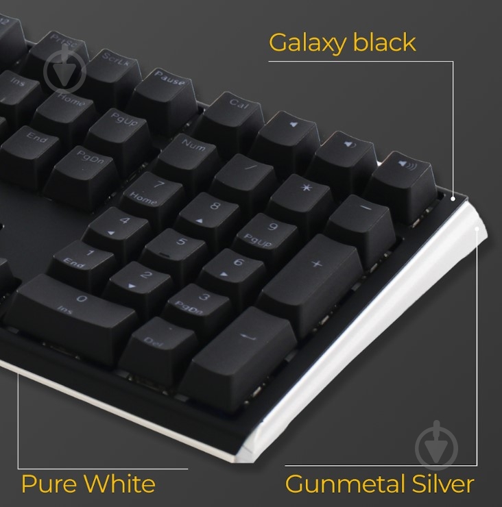 Клавіатура Ducky Ducky One 3 SF Cherry MX Brown RGB UA (DKON2167ST-BUAPXCLAWSC1) black - фото 12