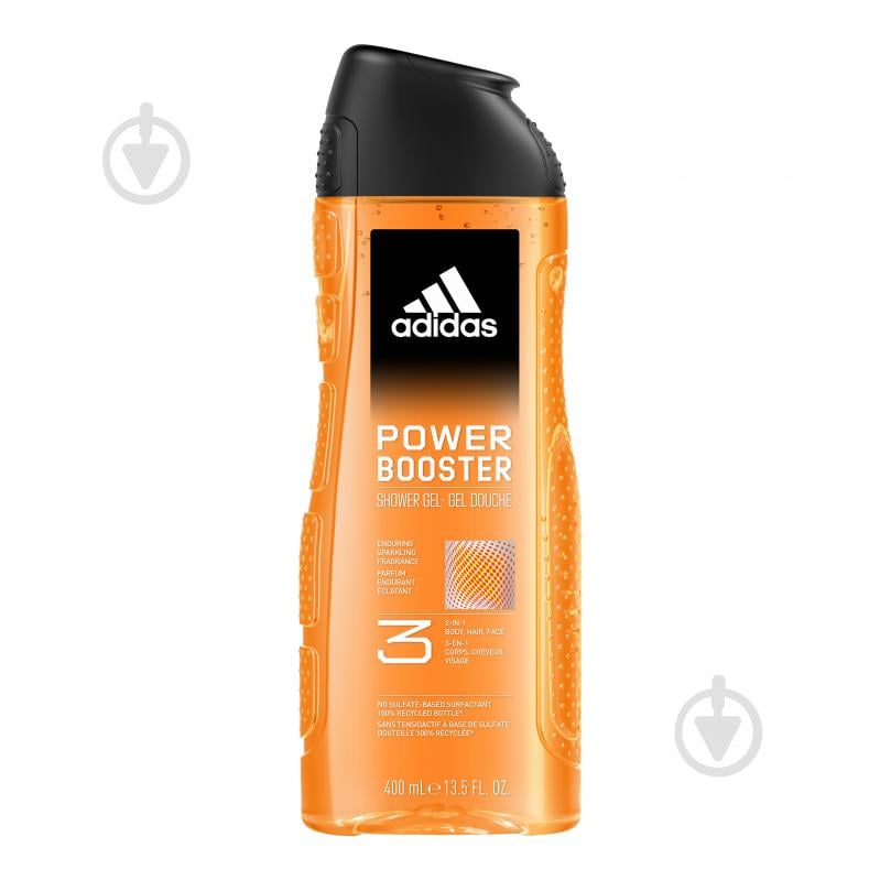 Шампунь-гель для душу Adidas Power Booster 400 мл - фото 1