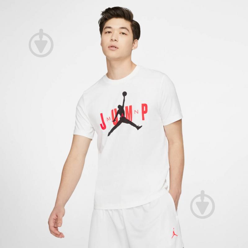 Футболка Jordan M J CTN SS JUMP CREW CD5616-100 р.M белый - фото 3 Футболка Jordan M J CTN SS JUMP CREW CD5616-100 р.M белый - фото 3
