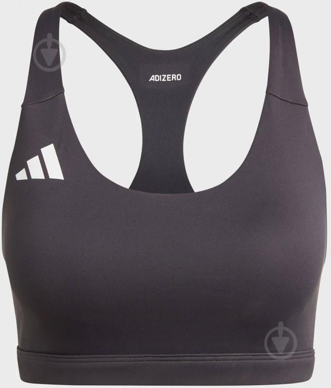 Бра Adidas Adizero Essentials Run Medium-Support IT6708 р.L-A/B черный - фото 5