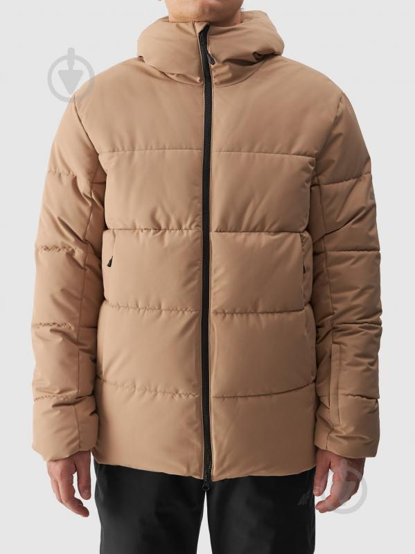 Куртка мужская зимняя 4F TECHNICAL JACKET M580 4FWAW24TTJAM580-82S р.M бежевая - фото 7