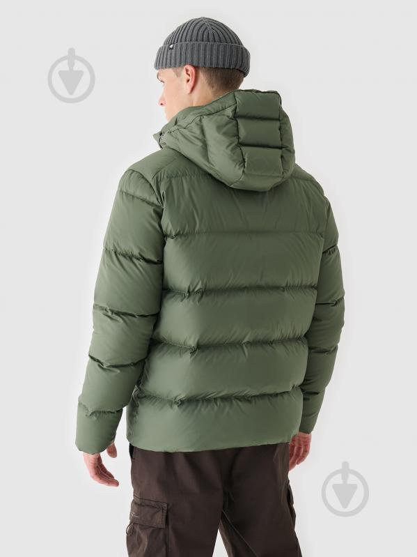 Пуховик чоловічий зимовий 4F DOWN JACKET M513 4FWAW24TDJAM513-44S р.M хакі - фото 2