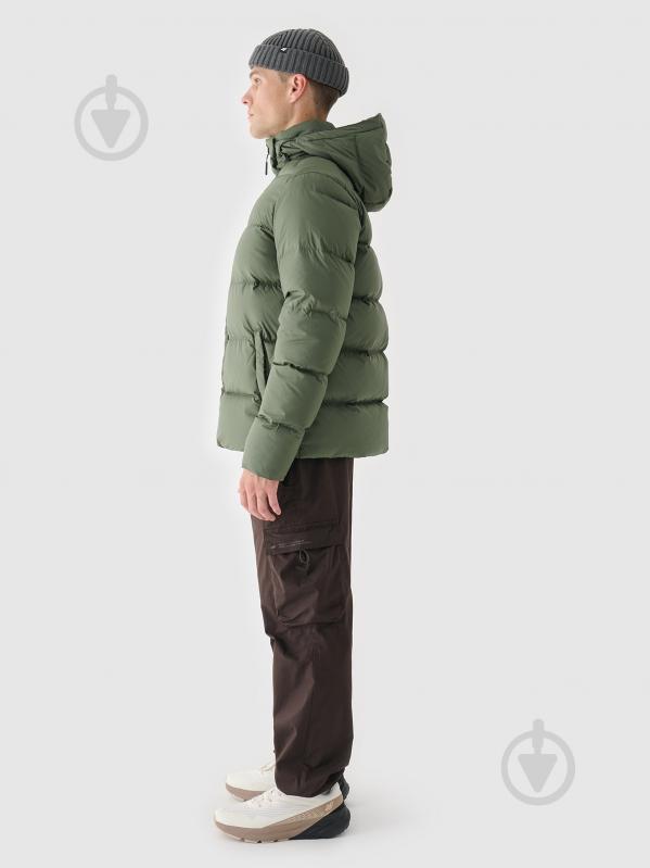 Пуховик чоловічий зимовий 4F DOWN JACKET M513 4FWAW24TDJAM513-44S р.M хакі - фото 8