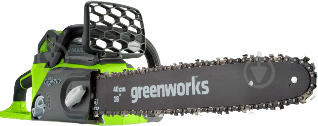 Пила цепная аккумуляторная GreenWorks GD40CS40K2 - фото 2