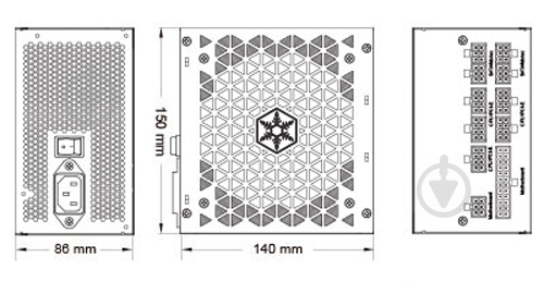 Блок живлення SilverStone SST-DA850-G 850 Вт - фото 26