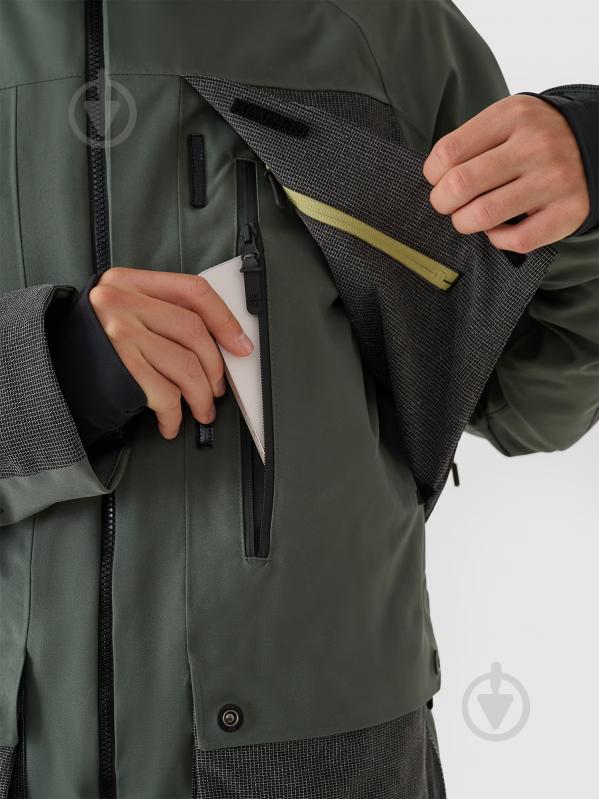 Куртка чоловіча зимова 4F TECHNICAL JACKET M511 4FWAW24TTJAM511-43S р.M хакі - фото 7 Куртка чоловіча зимова 4F TECHNICAL JACKET M511 4FWAW24TTJAM511-43S р.M хакі - фото 7