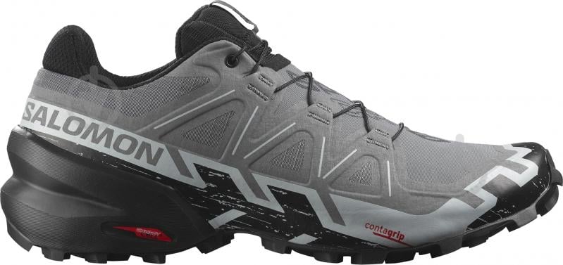 Кроссовки мужские демисезонные Salomon SPEEDCROSS 6 L41738000 р.46 2/3 серые - фото 1