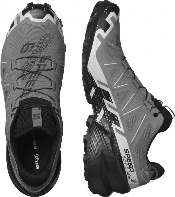 Кроссовки мужские демисезонные Salomon SPEEDCROSS 6 L41738000 р.46 2/3 серые - фото 5