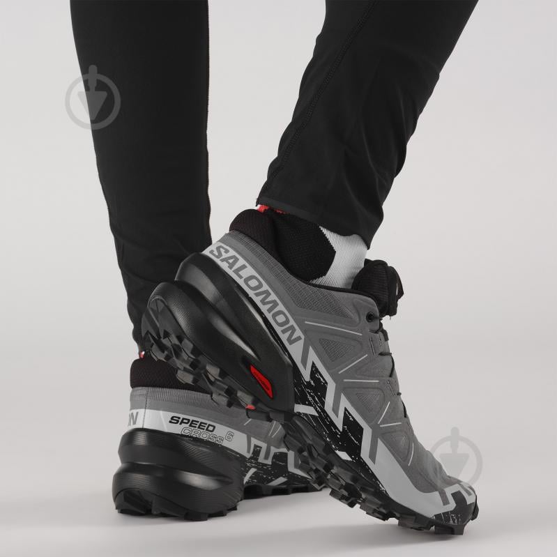 Кроссовки мужские демисезонные Salomon SPEEDCROSS 6 L41738000 р.46 2/3 серые - фото 8