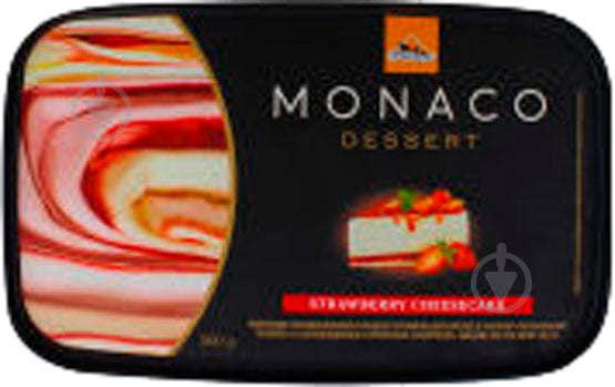 Морозиво Три Ведмеді Monaco Dessert полуничний чізкейк (4823086104686) - фото 1