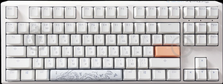 Клавіатура Ducky Ducky One 3 TKL Cherry MX Brown RGB UA (DKON2187ST-BUAPXPWWWSC1) white - фото 2