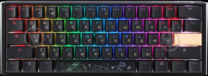 Клавиатура Ducky Ducky One 3 Mini Cherry MX Brown RGB UA (DKON2161ST-BUAPXCLAWSC1) black - фото 1